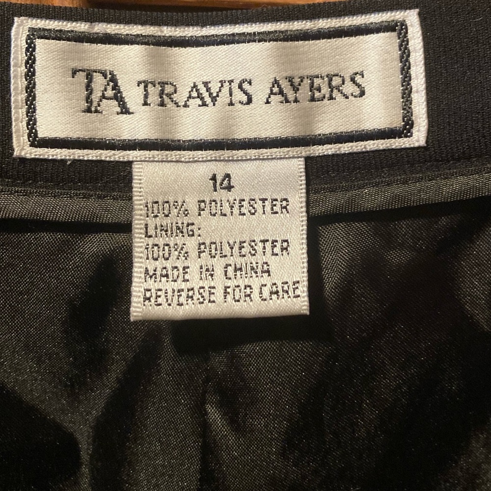 Travis Ayers Black Fully Lined Bootcut Pants - image 8